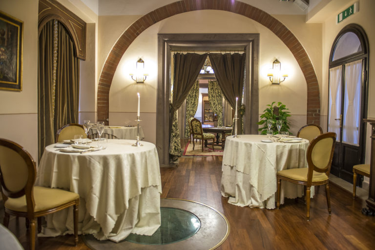 Restauranten på Villa Patriarca, Toscana