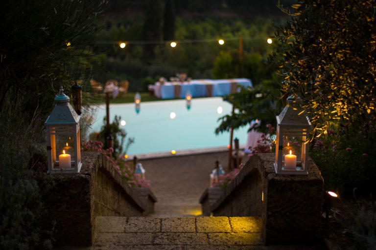 Pool på Villa Patriarca, Toscana