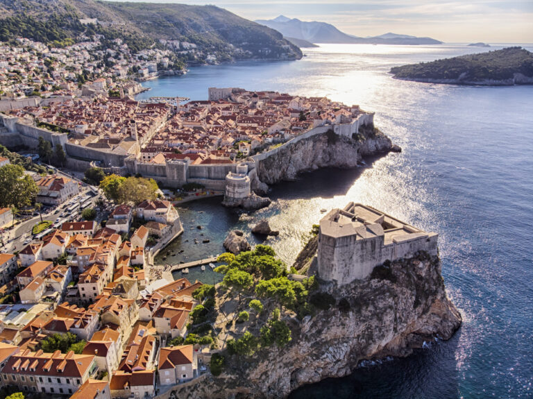 Saint Lawrence fæstningen og Den gamle by i Dubrovnik, Kroatien