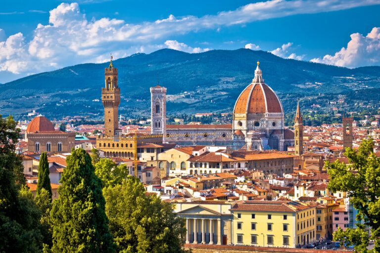 Firenze med domkirken og Palazzo Vecchio