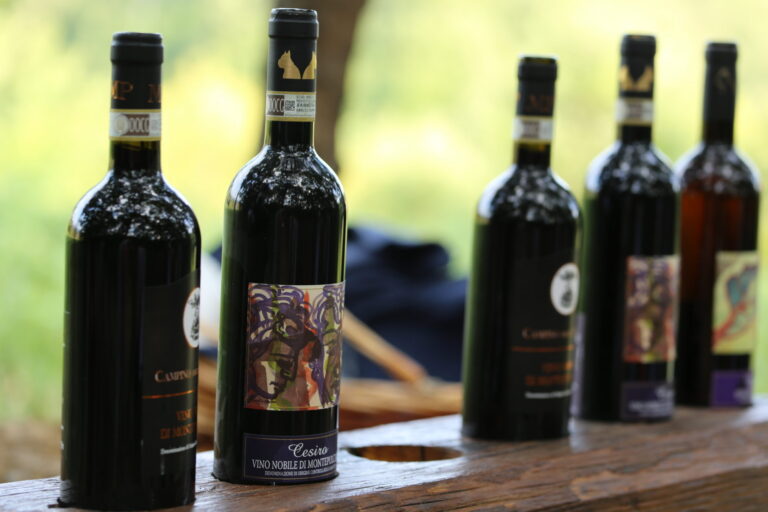 Vino Nobile di Montepulciano fra familien bag Villa Ambra